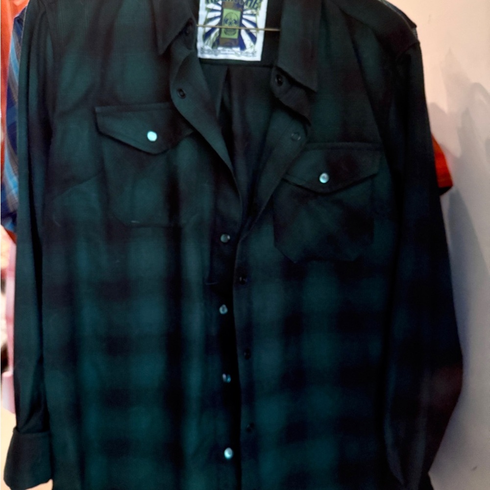DIXXON Absinthe Plaid Shirt